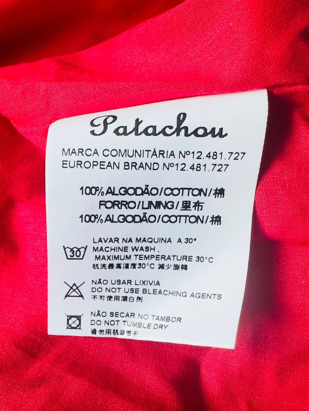 PATACHOU Baby Girls Red Velvet & Lace Bib Collar 24 Months NEW WITH TAG